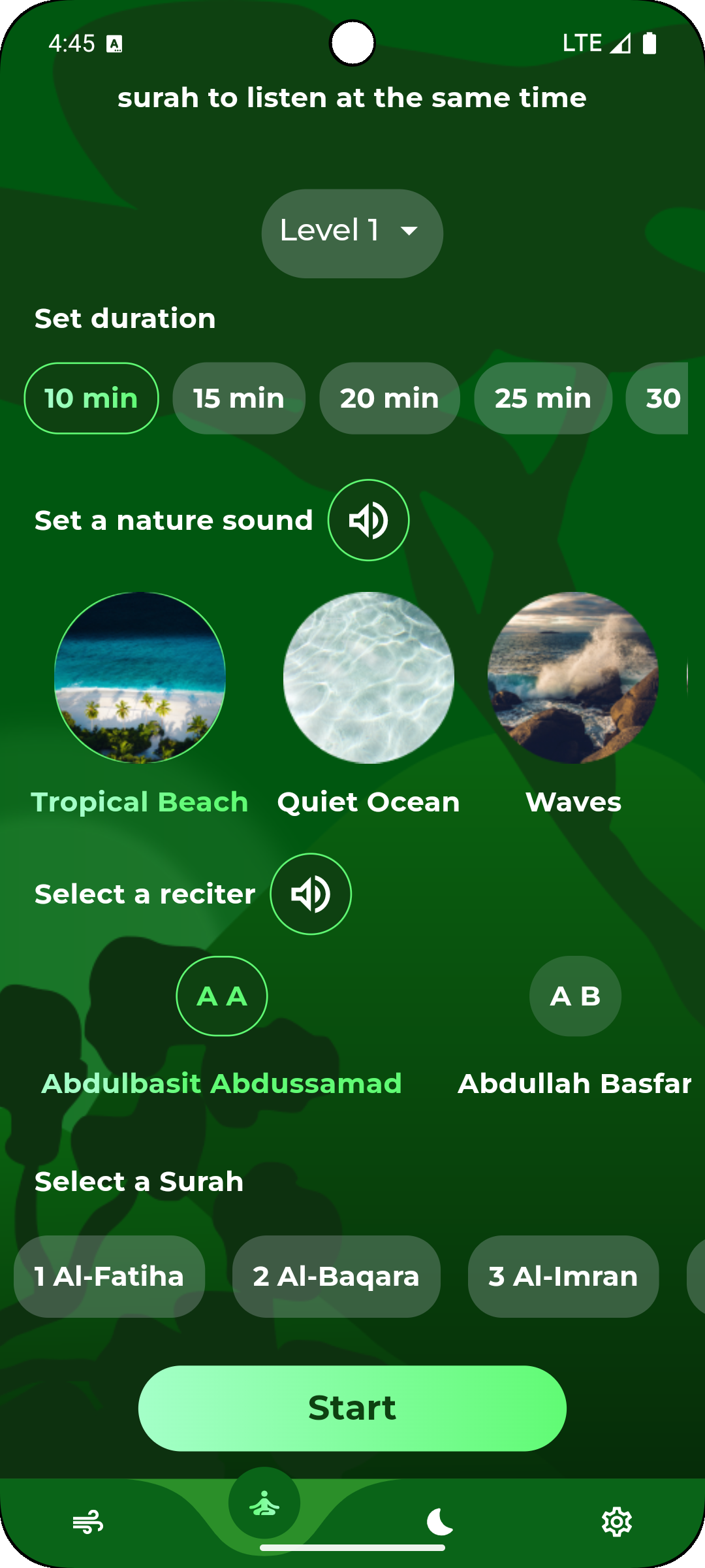Breathe with Quran Interface 3